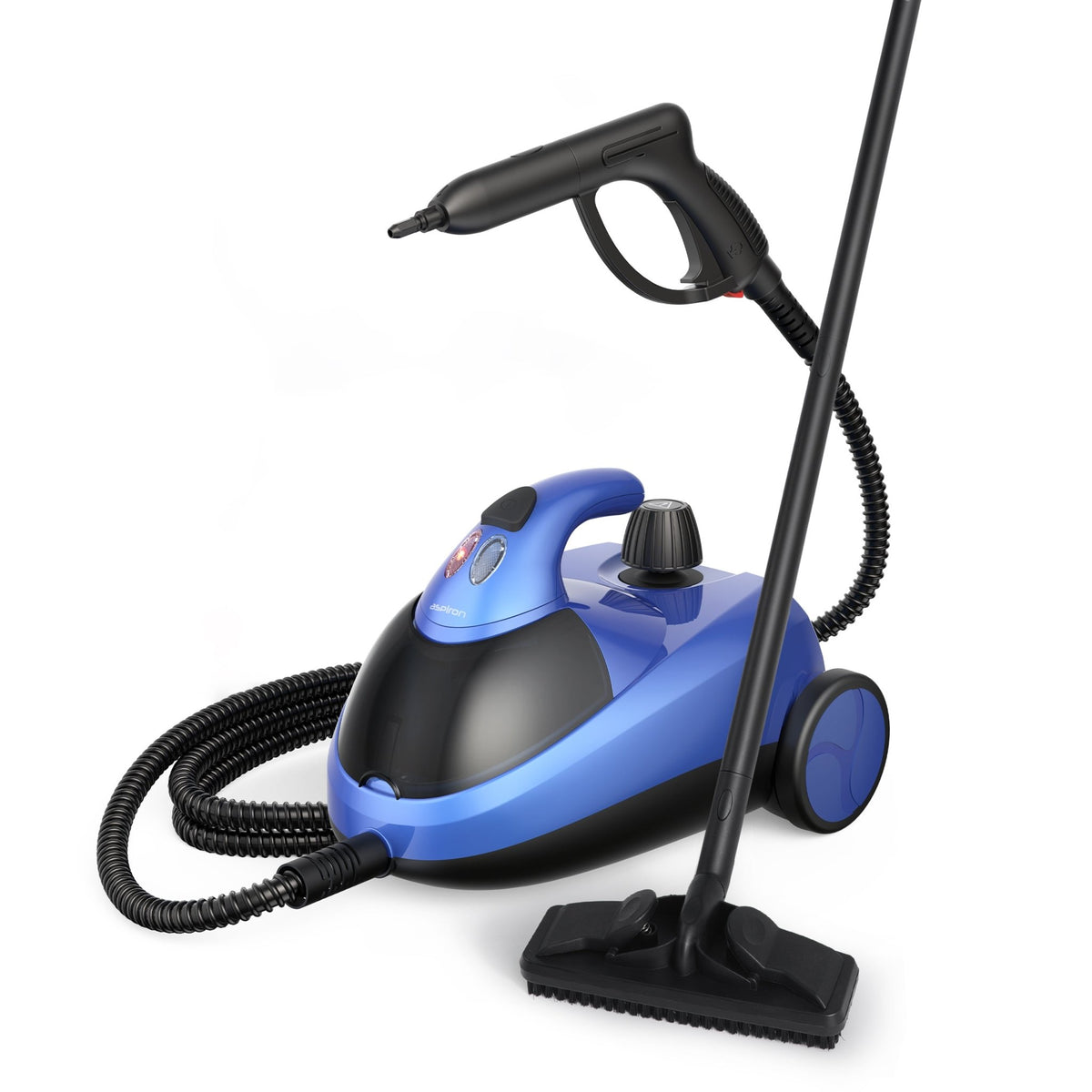 Aspiron Steam Cleaner CA042, Multipurpose Heavy Duty Canister Steamer, Built-In Storage