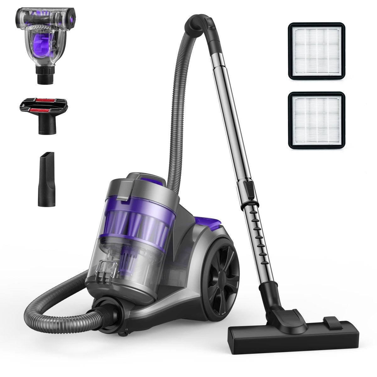 ASPIRON® 1400W Canister Vacuum Cleaner CA033，5-Stage Filtration