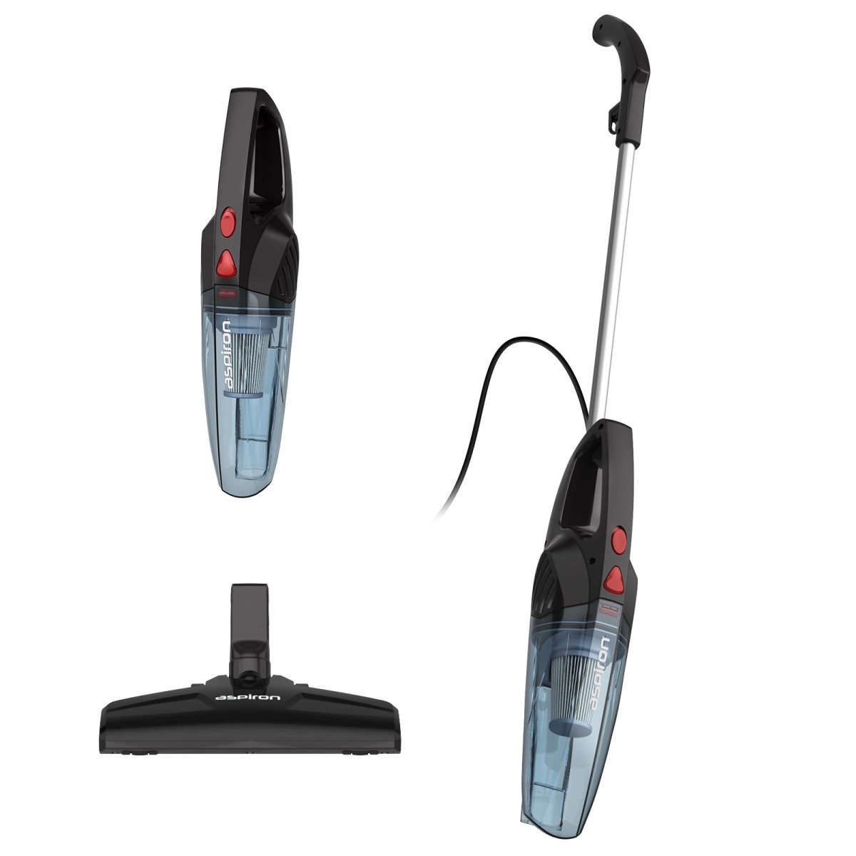 Aspiron 5-in-1 Lightweight Corded Stick Vacuum CA035，3-Stage Filtration