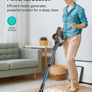 ASPIRON® Cordless Vacuum Cleaner CA028, 45 min Runtime with large LED Touch Display