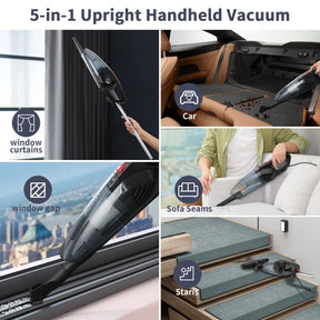 Aspiron 5-in-1 Lightweight Corded Stick Vacuum CA035，3-Stage Filtration