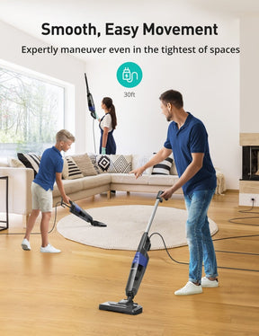 ASPIRON® Stick Vacuum Cleaner CA025，5-in-1 Handheld with 25kPa Powerful Suction