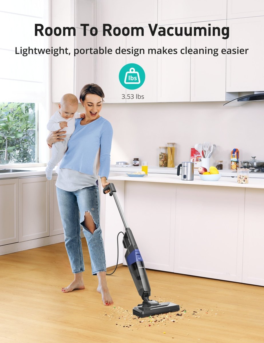 ASPIRON® Stick Vacuum Cleaner CA025，5-in-1 Handheld with 25kPa Powerful Suction