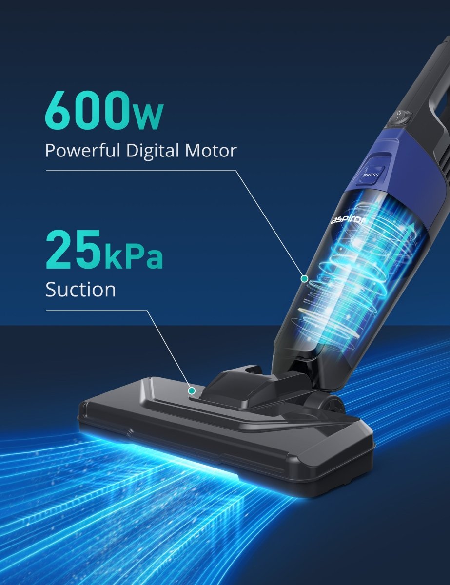 ASPIRON® Stick Vacuum Cleaner CA025，5-in-1 Handheld with 25kPa Powerful Suction