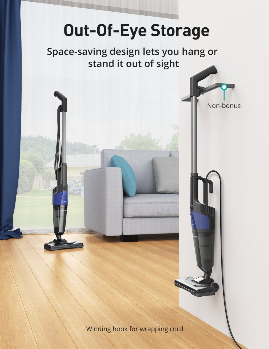 ASPIRON® Stick Vacuum Cleaner CA025，5-in-1 Handheld with 25kPa Powerful Suction