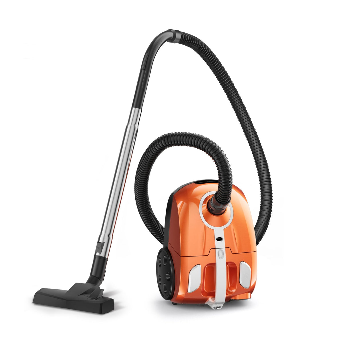 Bagged Canister Vacuum Cleaner NB-CA001, Automatic Cord Rewind, Portable Corded Vacuum Cleaner with 3 Replacement Bags